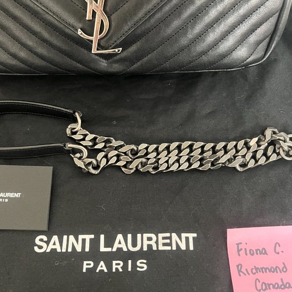 Saint Laurent black quilted large college shoulder bag - Picture 3 of 8